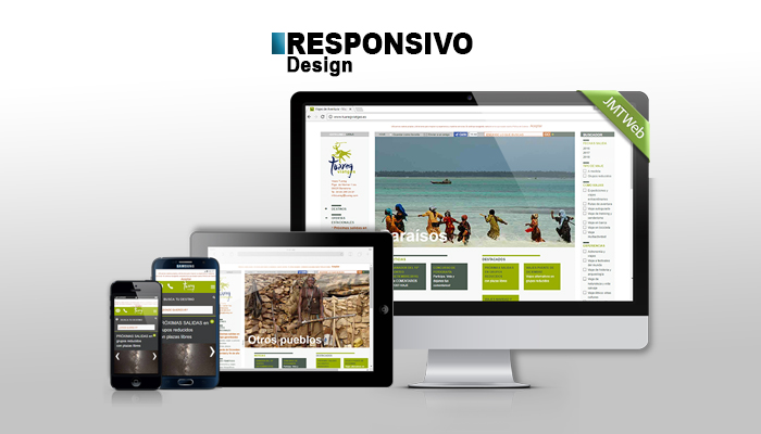 Site adaptado para dispositivos móveis